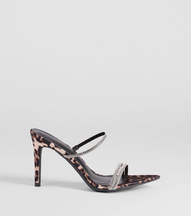 Windsor Wild Luxe Leopard And Rhinestone Stiletto Heels - Image 2