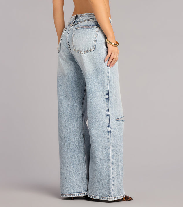 Windsor Worn In Energy Wide Leg Denim Jeans - Image 3