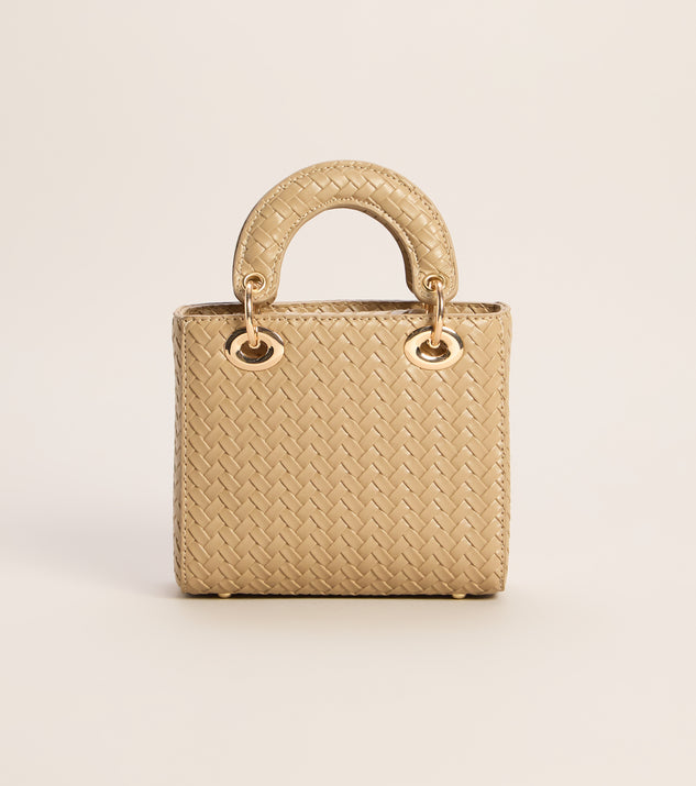 Windsor Woven Into Plans Mini Top Handle Bag - Image 3