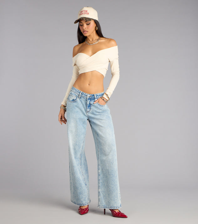 Windsor Wrap It Up Ribbed Crop Top - Image 3