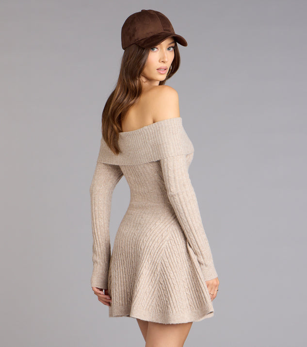 Windsor Wrapped Up Cute Off-The-Shoulder Dress - Image 3
