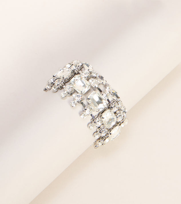 Windsor Wrist Ice Rhinestone Bracelet - Image 2