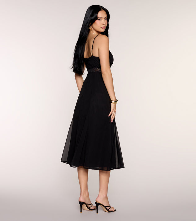 Windsor Written In Lace Chiffon Midi Dress - Image 2