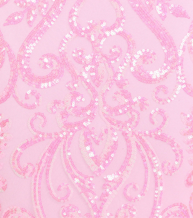 Windsor Yasmin Cutout Back Mermaid Sequin Formal Dress - Image 3