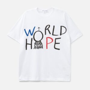 CDG Shirt World Hope OVS Short Sleeves T-Shirt World Hope OVS Short Sleeves T-Shirt