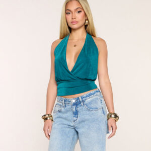Worth The Plans Halter Open Back Top