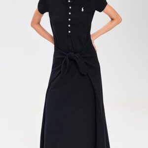 Wrap Tie Polo Dress