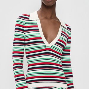 Xyla Collared Long Sleeve Knit Top