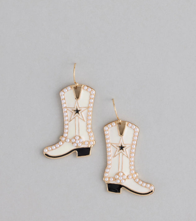 Windsor Yeehaw Energy Cowboy Boot Earrings