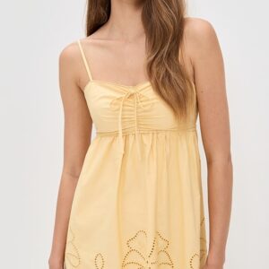 Moon River Yellow Mini Dress