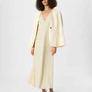 Yellow Mini Spot Sleeveless Dress