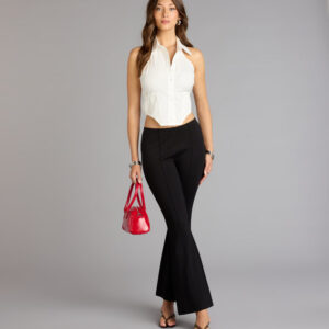 Windsor Your Strut Starts Here Ponte Flare Pants