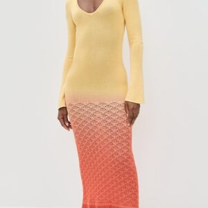 The Wolf Gang Zinna Sleeved Maxi Dress