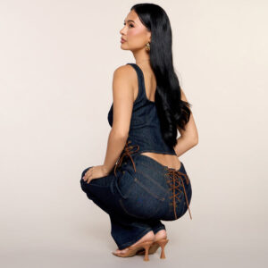 Windsor Zip Code Lace-Up Flare Jeans Zip Code Lace-Up Flare Jeans