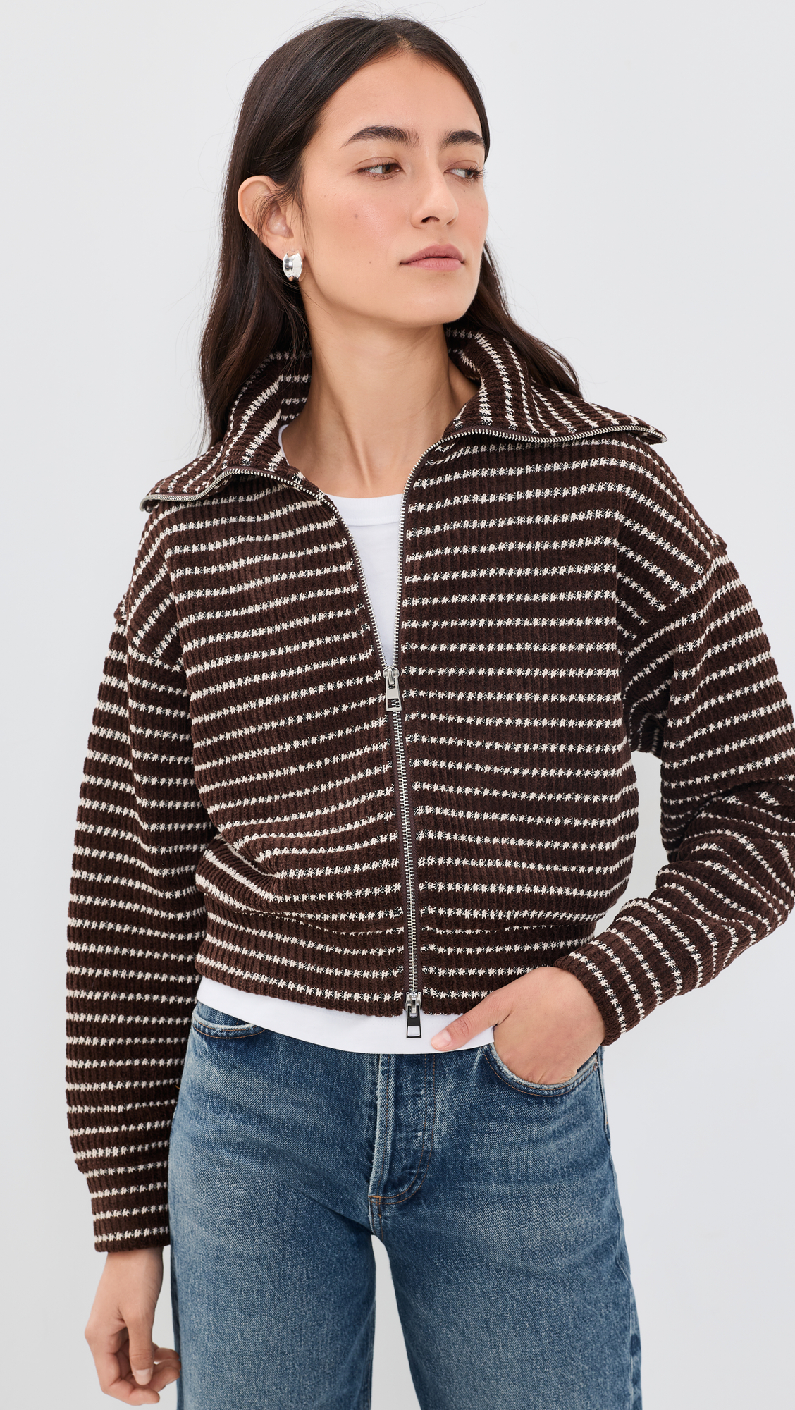 Madewell Zip-Up Knit Jacket