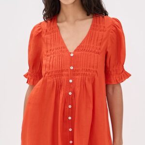 Sea Zora Solid Button Down Dress