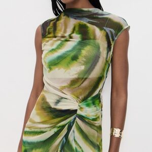 AMUR Zuma Sheer Mini Dress Zuma Sheer Mini Dress